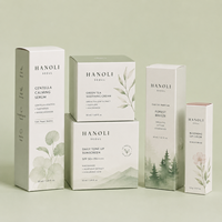 Boîte d'emballage pliable en carton rigide noir mat avec logo personnalisé de qualité supérieure pour cosmétiques et parfums