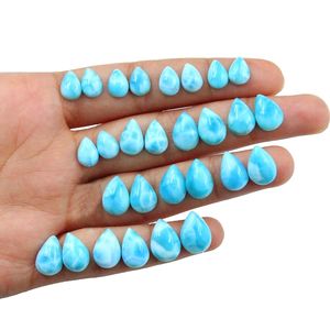 อัญมณีลาริมาร์ทรงหลังเบี้ยแบบหลวมธรรมชาติ100% ชิ้นสำหรับเป็นของขวัญเฉพาะเครื่องประดับเพิ่มการเติบโตของพลังงานสำหรับผู้ชายและผู้หญิงที่มีขนาด14x16mm - Product Image 4