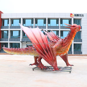 Exterior impermeable norte <span class=keywords><strong>de</strong></span> Europa occidental mitos <span class=keywords><strong>leyendas</strong></span> criatura dragón escultura animada dragón tamaño real - Product Image 2
