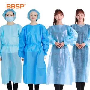 Fornitura del produttore vestiti ospedalieri rinforzati sterili monouso AAMI livello 2 camice chirurgico medico infermiere Non tessuto