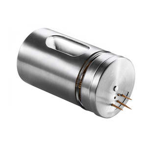 Pot à épices en verre et acier inoxydable de 80 ml, transparent, avec couvercle pivotant pour sel et poivre - Product Image 6