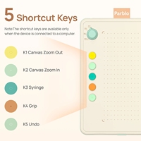 Tablette graphique Parblo Ninos Q 6,3*3,5 pouces compatible avec les téléphones Android, tablette à stylet numérique conçue pour l'écriture manuscrite et le dessin