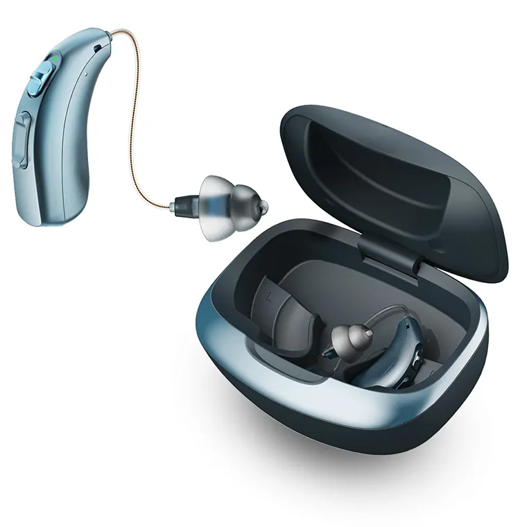 TRANSTEK New 16 Channels Sweat Water-proof Digital Ear Device Rechargeable Bluetooth BTE Hearing Aids For Deafness