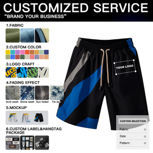 2025 Màn Hình In <span class=keywords><strong>C</strong></span>ổ Điển Rửa Chất Lượng Cao Tinh tế Mặt Trời Faded Nguyên <span class=keywords><strong>C</strong></span>ắt Hem Dài Chuỗi Pháp Terry Cotton Baggy Quần Short Người Đàn Ông - Product Image 3