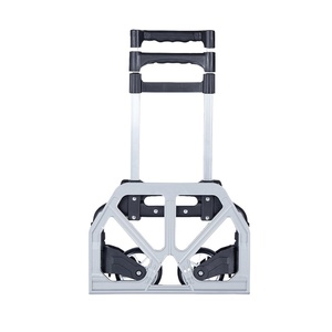 Katlanabilir El Arabası Çekme Arabası Küçük Römork Alışveriş Market Bagaj Arabası - Product Image 3