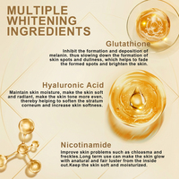 Crème Éclaircissante et Hydratante pour le Visage, à Base de Nicotinamide Antioxydant et de Glutathion, Marque Blanche