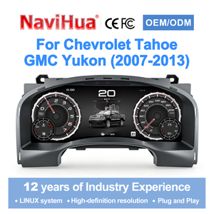 NaviHua - Tableau de bord virtuel LCD numérique - Compteur automatique - Linux Plug & Play pour Chevrolet Tahoe Suburban GMC Yukon 2007-2013 - Product Image 3