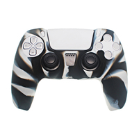 Oursteam Schwarz-Weiß Tarnmuster Hydro Dipping Gamepad Silikonhülle für Controller Gummiüberzug Weiche Schutzhülle Exzellent