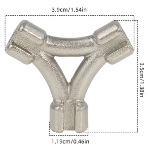 <span class=keywords><strong>Clé</strong></span> à rayons de vélo VXM en acier à haute teneur en carbone, outil manuel portable pour nipples 13G 14G 15G, pour centrage rapide des roues et réparation de vélos - Product Image 2