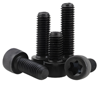 Baut Kepala Torx Baja Karbon Metrik Kelas 8.8 10.9 12.9 Kekuatan Tinggi, Finishing Polos, Soket Bintang Dalam, Sekrup Tutup, Multi