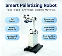 Bras robotique collaboratif de qualité industrielle pour la palettisation, idéal pour une manutention stable en usine