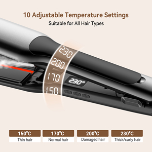 Nouvel Arrivage 2026 – Lisseur Professionnel à Vapeur Infrarouge, Fer Plat Ionique en Céramique avec Écran LCD <span class=keywords><strong>et</strong></span> PTC pour Femmes, Logo Personnalisé - Product Image 4
