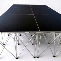 Plateforme de Scène Pliante en Aluminium Portable, Scène Mobile et Réglable en Gros
