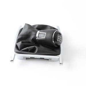 Couvre-poignée de levier de vitesses en cuir pour Volkswagen Amarok, boîte de vitesses manuelle 5 ou 6 vitesses, accessoire de voiture - Product Image 1