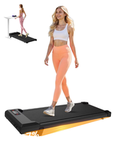 Tapis de marche électrique pliable ultra-fin en acier avec écran LCD, programme d'exercice, inclinaison de 7 %, moteur silencieux sans balais, pour la maison