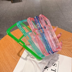 Gscase Rõ Ràng Đầy Màu Sắc Trong Suốt 3 Trong 1 Chống Sốc Trường Hợp Đối Với Tecno Pova 6 Pro Pova <span class=keywords><strong>5</strong></span> Đối Với Infinix Lưu Ý 40 Lưu Ý 40 Pro Thông Minh 8 - Product Image 3