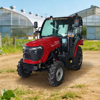 Tracteur agricole diesel 50 CV 80 CV 4x4, tracteur compact pour ferme, mini-tracteur avec chargeur frontal pour travaux agricoles de petite envergure