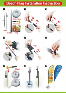 Наружная реклама, рекламные двухсторонние прямоугольные флажки в форме буквы L - Product Image 5