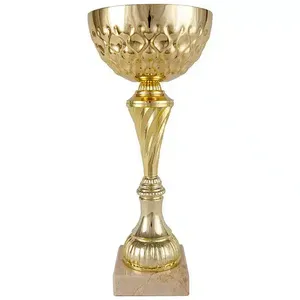 Coppa Sportiva Dorata con Corpo Avvitato e Base Trasparente - Product Image 1
