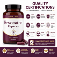 Puissant antioxydant : Complément de resvératrol et de quercétine en capsules pour favoriser un vieillissement sain