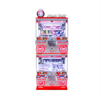 Distributeur de jouets en peluche à monnayeur pour 4 joueurs, mini-machine de jeux pour bébés, construction en métal et plastique, en anglais