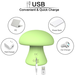 Paddenstoel Kleine En Gemakkelijk Te Dragen Multifunctionele Volwassen Seksspeeltjes Dikke Siliconenlaag Vrouwelijke Masturbators Met Massage-Functies - Product Image 6