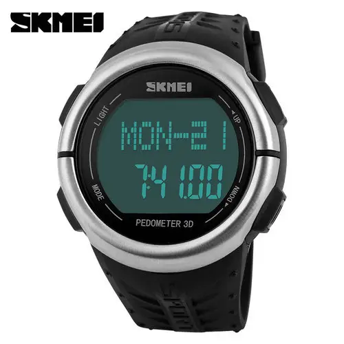 SKMEI 1058 nuovo modo colorato pedometro orologio impulso cardiofrequenzimetro Sport impermeabile Led orologio digitale