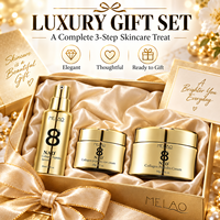 Coffret de Soins Anti-Âge au Collagène et NAD+ Marque Blanche : Sérum, Crème Contour des Yeux, Crème Visage Raffermissante et Éclatante
