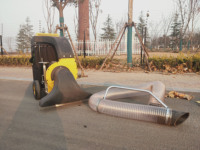 Broyeur à feuilles autopropulsé à moteur, aspirateur de feuilles/débris pour pelouse, jardin, utilisation en extérieur