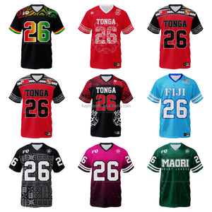 Maillot de football américain personnalisé PURE Rasta, sublimation, maillot d'entraînement en mesh, respirant, streetwear vintage - Product Image 2