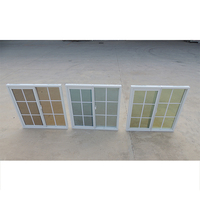 Upvc Rahmen gehärtetes Glas Schiebefenster Upvc Fenster in China Philippinen