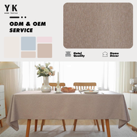 Jolie nappe solide imitant le style du coton et du lin pour la maison et l'hôtel