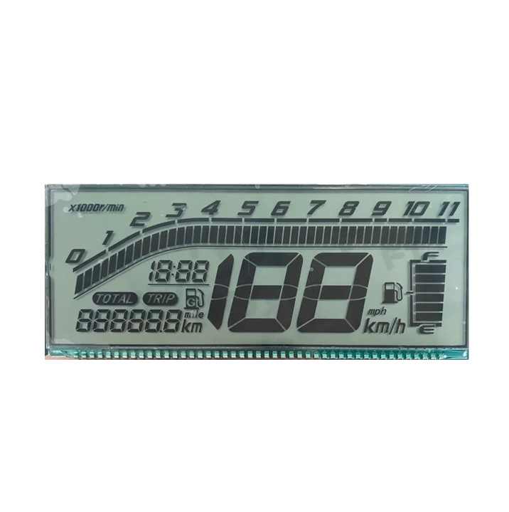 Motorcycle instrument customized LCD display HTN positive segment code display