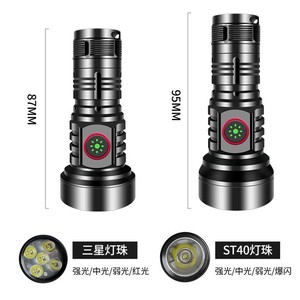 Mini Portable SST40 LED <b>Flashlight</b> 18350 Rechargeable Outdoor Aluminum Alloy <b>Torch</b> With Dimmer Light White - Product Image 3