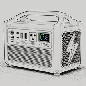 पूरी तरह से अनुकूलन योग्य mppt नियंत्रक कार संचालित ऊर्जा भंडारण आपूर्ति कस्टम संधारित्र उपस्थिति फ्लैशलाइट बाहरी बैटरी - Product Image 1