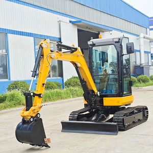 LIVRAISON GRATUITE Mini-excavatrice 3,5 tonnes CE EPA, excavatrice sur chenilles, moteur 1,8T 2T, petite excavatrice avec grappin et râteau - Product Image 4