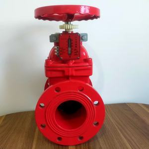 Vanne à opercule signalée à siège résilient XZ45X-16, siège EPDM, tige SS304, PN16 DN50-DN300, interrupteur de sécurité, à brides <span class=keywords><strong>OS</strong></span>&Y, CE FM pour tuyauterie ductile - Product Image 1