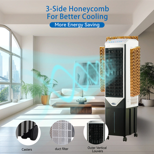 Ventiladores dobles de 4000CMH, Enfriador de <span class=keywords><strong>aire</strong></span> por evaporación, climatizador portátil, <span class=keywords><strong>aire</strong></span> <span class=keywords><strong>acondicionado</strong></span>, Enfriador de pantano - Product Image 4