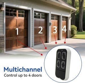 Phổ cửa nhà để xe điều khiển từ xa nhân bản lập trình học tập 4 nút đa tần số 280MHz-868MHz điều khiển 4 cửa + clip - Product Image 5