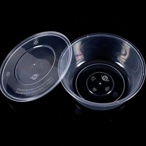 Recipientes Redondos de Plástico Biodegradable y Reciclable para Alimentos con Tapas para Preparación y Almacenamiento de Comidas (Capacidad Personalizada) - Product Image 3