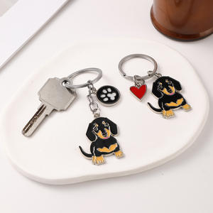 Llavero con Etiqueta para Mascotas, Perro Salchicha, Corgi, Basset Hound, Accesorio para Bolsa, Colgante Pequeño - Product Image 1