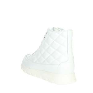 Candice Copper Donna Sneakers, chaussures de style basket-ball blanches - Product Image 2