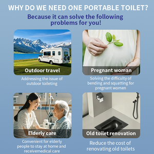 Portable Sealing Toilet Waterless Dry Flush Camping Toilet Automatic Heat <b>Seal</b> Mobile Sealing Toilet Eco Friendly For Outdoor - Product Image 4