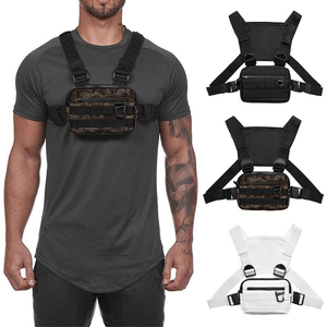 Bolso de pecho chaleco Hip Hop con cintura táctica para hombre - Product Image 3