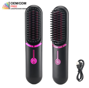 مشط شعر صغير للتدفئة قابل لإعادة الشحن PRITECH مشط شعر محمول صغير للنساء - Product Image 1