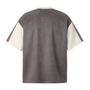 Camiseta Oversize para Hombre, Estilo Jersey Retro, con Paneles en Contraste de Color, de Alta Calidad, al por Mayor y Personalizada - Product Image 2
