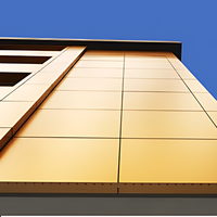 Panneau composite en aluminium de haute qualité 4 mm ACM ACP, revêtement PVDF, Alucobond