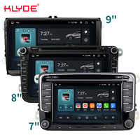 Reproductor Multimedia para Auto de 7 Pulgadas con Carplay para VW Serie Universal, Navegación GPS, Pantalla Táctil BT, RDS, Asistente de Reversa, Amplificador