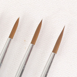 Juego de pinceles para pintar con detalles finos-Kolinsky/Weasel Hair Liner <span class=keywords><strong>Brushes</strong></span> con agarre triangular para ilustración y arte en miniatura - Product Image 3