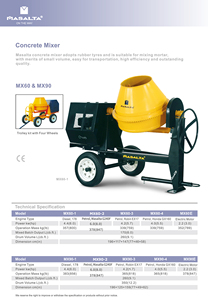 Masalta MX60-4U High Quality Concrete <strong>Mixer</strong> 260L <strong>Mini</strong> Portable <strong>Cement</strong> <strong>Mixers</strong> OEM Manufacturer with Honda GX160 EPA Engine - Product Image 3